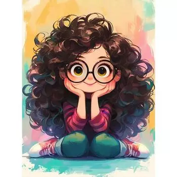 T0# Полная вышивка Эко-хлопковая нить 11CT Напечатанная Девочка Набор для вышивки крестом Искусство 1