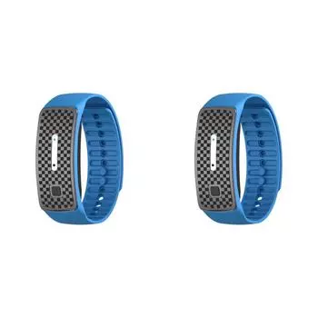 T0# Portable Ultrasonic Mosquito Insect Repellent Band for Outdoor Activity (Blu