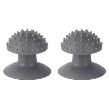 T0# Присоска для самостоятельного вычесывания кошек Мягкая массажная расческа для царапания и щекотки (серый