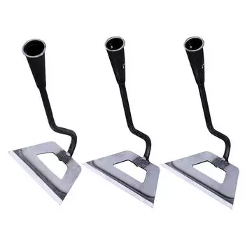 T0 # Ручная полая мотыга из марганцевой стали, садовые инструменты для разрыхления почвы, прополки 18CM