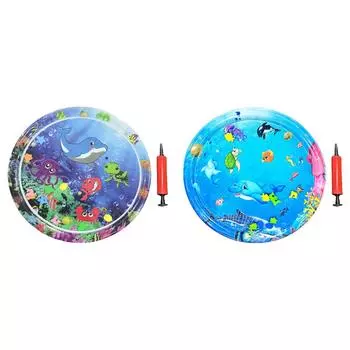 T0 # сенсорный водный игровой коврик, надувной коврик для игры в воду на животе для домашних кошек (