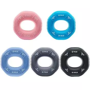 T0 # Силиконовые кольца Усилитель для рук Тренажер для упражнений на предплечьях синий