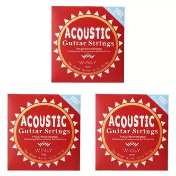 T0# Струны для акустической гитары Струны из фосфорной бронзы Гитарные аксессуары (WA12)