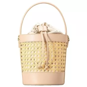 T0 # Сумка из ротанга, соломенная пляжная сумка из искусственной кожи, праздничная дорожная сумка для женщин (Блэк