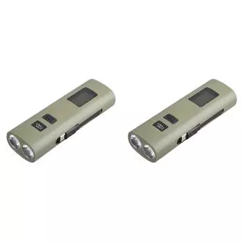 T0# светодиодный велосипедный фонарь с зарядкой через USB, дисплей питания, мини-рабочий фонарь (Гре