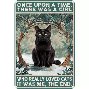 T0# Vintage Metal Plate Animal Rectangular Iron Painting Wall Art Home Bar Decor 2