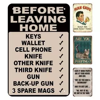 T0# Винтажная металлическая пластина с фразой прямоугольная железная картина настенное искусство домашний бар декор 1