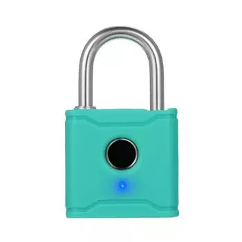 T1004D Smart BT навесной замок с отпечатками пальцев, перезаряжаемый без ключа, 20 отпечатков пальцев, легкая аварийная разблокировка T1004D синий