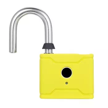 T1006D Умный навесной замок с отпечатками пальцев, перезаряжаемый, без ключа, с 20 отпечатками пальцев, легкая аварийная разблокировка T1006D серый