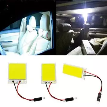 T10 12V COB 24/36/48 SMD автомобильная светодиодная панель для чтения в салоне купольная гирлянда 24LED