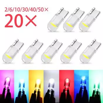 T10 LED W5W Canbus Glass COB 6000k Купольная лампа для чтения Маркерная лампа для номерного знака 168 194 192 DC 12 В Белый Красный красный