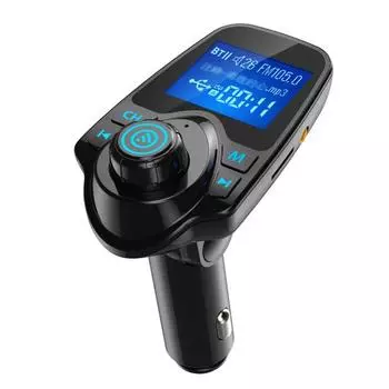T11 U Disk TF Card MP3 Bluetooth-совместимый плеер Hans-free FM-передатчик Автомобильное зарядное устройство чёрный