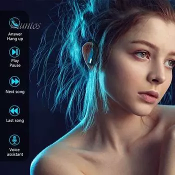 T17 Bluetooth-совместимые наушники-вкладыши с шумоподавлением, цифровой дисплей, стереозвук, беспроводные наушники для музыки чёрный