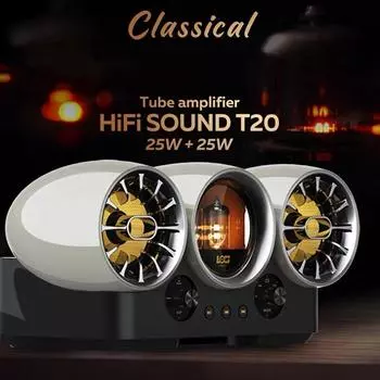 T20 Ламповый усилитель Bluetooth-динамики 50 Вт Super Bass Boom Box Беспроводной стерео сабвуфер Поддержка TF/USB/AUX с пультом дистанционного управления