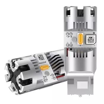 T20 LED turn signal latest equipped with cooling genuine high flash T20 single 7440 W21W LED turn signal noise stealth high for DC12V vehicle янтарь