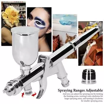 T217A/T217 Набор аэрографов 0,5 мм с 15CC емкостями для красок и жидкостей для моделей автомобилей, сделай сам, живопись, макияж, нейл-арт, дизайн торта