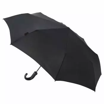 Зонт складной T280 Medium Duomatic Safety Crook Handle Black [Knirps] KNT280-1000 чёрный