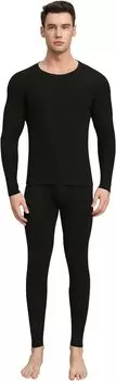 t28 Top and Bottom Set Cold Weather Thermal Warm Long Sleeve Stylish Long Cold Weather Cold Weather Moisture Absorbent Heat T28 [FleurUneffe] Men s