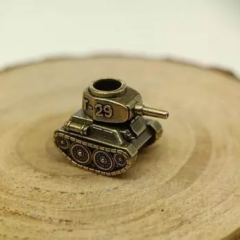 T29 Модель танка латунные ножевые бусины для отдыха на природе EDC зонтик веревка брелок подвески DIY браслеты из паракорда аксессуары шнурки подвески латунный