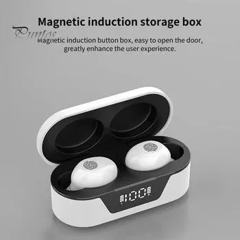 T31 Bluetooth-compatible Earphone Lossless Long Standby Time Digital Display True Wireless Stereo HiFi Gaming In-ear Earbud for Listening to Music белый