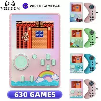 T3 Ретро Игровая Консоль 3.0 Дюйма Мини Портативные Игровые Плееры 630 В 1 HD Цветной Видео Игровой Прибор Для Детей Мальчиков Подарок