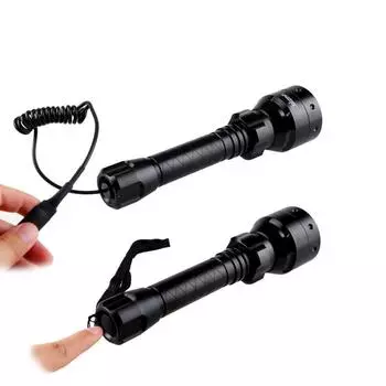 T50 IR 850nm охотничий фонарь ночного видения инфракрасный оружейный фонарь 50 мм объектив ИК разведывательный фонарь + крепление для винтовки + переключатель + 18650 + зарядное устройство