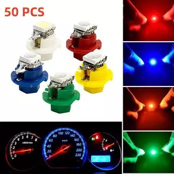 T5 5050 1SMD LED B8.4D Indicator Gauge Dashboard Dash Side Lights Bulbs