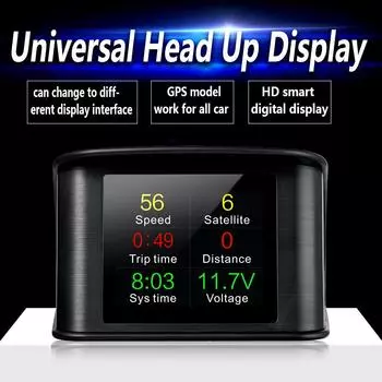 T600 HUD Head Up Display для автомобиля Smart Gauge Digital GPS Скорость RPM Температура воды Расход топлива Smart Car System Автоматический счетчик автомобиля