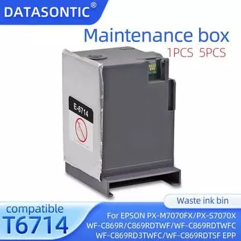 T6714 Бокс для обслуживания Epson WF-C869RA PX-M7070FX S7070X WF-C869RDTWF C869RDTWFC C869RD3TWFC C869RDTSF EPP WF-C869RDTEFC EPP 1 PCS