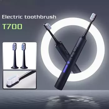 T700 Sonic Электрическая зубная щетка IPX7 Светодиодный дисплей Отбеливание зубов Интеллектуальная ультразвуковая вибрационная щетка для чистки полости рта