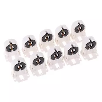 T8/G13 Патрон люминесцентной лампы Термостойкий патрон лампы Держатель световой трубки 10PCS