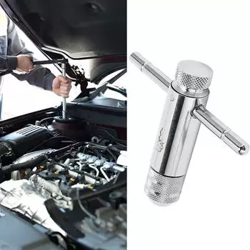 T-Handle Ratchet Tap Holder Wrench Set Hand Tools with 5pc M3-M8 Machine Screw Thread Metric Plug T-shaped Tap Car Repair Tool