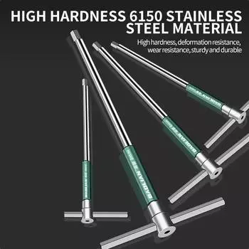 T/L 2.5/3/4/5/6/8/10 мм отвертка Torx T-образный шестигранный ключ хромированный гаечный ключ Т-образный ручной инструмент удлиненный Т-образный торцевой ключ