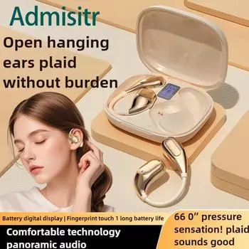 T Новая безушная гарнитура OWS Bluetooth с подвесным механизмом, сверхвысокая выносливость, шумоподавление, универсальная чёрный