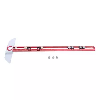 Т-образная линейка 45° из алюминиевого сплава, разметочная линейка для деревообработки, Т-образная линейка для сверления отверстий