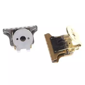 Т-образное лезвие для машинки для стрижки волос с подставкой T9 Лезвие-триммер Сменная головка машинки для стрижки волос серебряный