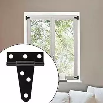 Т-образные петли для дверей сарая, нержавеющие, устойчивые к коррозии, простые в установке, универсальный дизайн, сверхмощные петли для фурнитуры дверей сарая. 6pcs