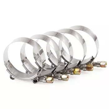 Т-образный болт из нержавеющей стали 10 в 1, 2,5-дюймовый автомобильный силиконовый турбо-хомут для шланга, хомут