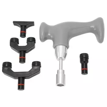 Т-образный инструмент для глубокого массажа тканей, эргономичный пистолет для снятия боли и мышечного массажа ног, ArmGrey серый