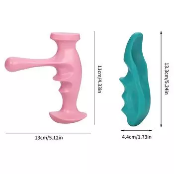 Т-образный массажер с надавливанием на триггерную точку большим пальцем. Ручные физиотерапевтические инструменты для полного расслабления тканей тела. Облегчение боли.