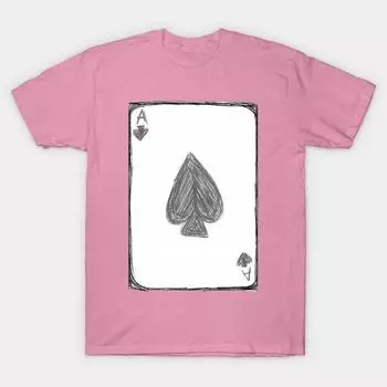 T Рубашка женщин Ace Of Spades Harajuku Печать Кавайи футболка Летний короткий рукав женский футболка Top Tee S розовый