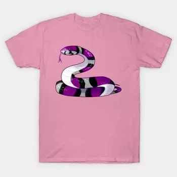 T Рубашка женщин Ассексуал Змея Harajuku Печать Кавайи футболка Летний короткий рукав женский футболка Top Tee S