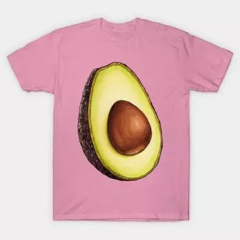 T Рубашка женщин Авокадо Harajuku Печать Кавайи футболка Летний короткий рукав женский футболка Top Tee S