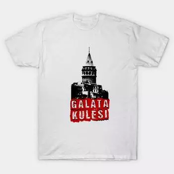 T Рубашка женщин Башня Галата Harajuku Печать Кавайи Футболка Летний короткий рукав женский футболка Top Tee S