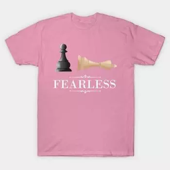 T Рубашка женщин Бесстрашный любитель шахмат Harajuku Печать Кавайи футболка Летний короткий рукав женский футболка Top Tee S