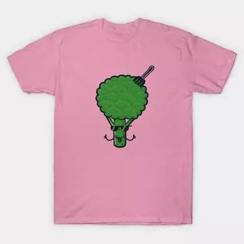 T Рубашка женщин Брокколи Harajuku Печать Кавайи футболка Летний короткий рукав женский футболка Top Tee S