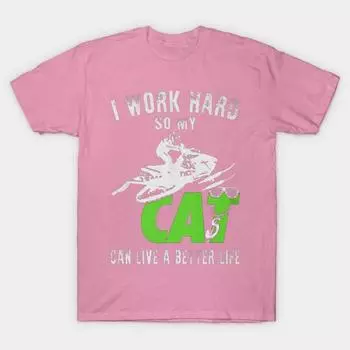 T Рубашка женщин Cat Harajuku Печать Кавайи футболка Летний короткий рукав женский футболка Top Tee S розовый