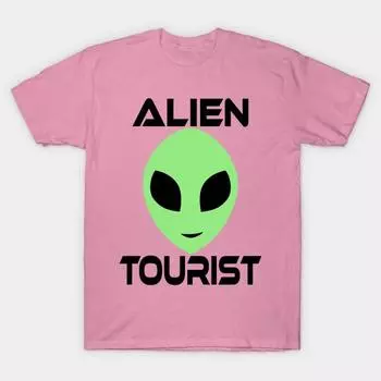 T Рубашка женщин Чужой Турист Harajuku Печать Кавайи футболка Летний короткий рукав женский футболка Top Tee S