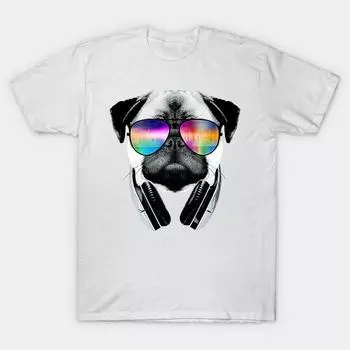 T Рубашка женщин DJ Мопс Harajuku Печать Кавайи футболка Летний короткий рукав женский футболка Top Tee S