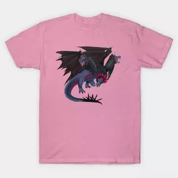 T Рубашка женщин Дракон Harajuku Печать Кавайи футболка Летний короткий рукав женский футболка Top Tee S